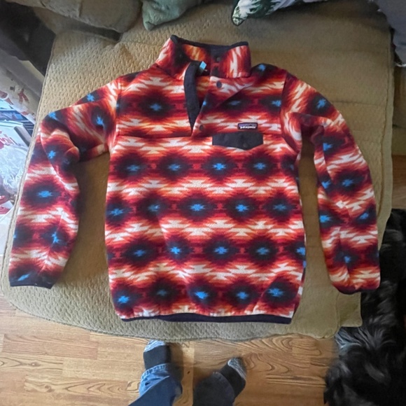 VINTAGE PATAGONIA SYNCHILLA SNAPT FLEECE AZTEC PULLOVER - Picture 5 of 5